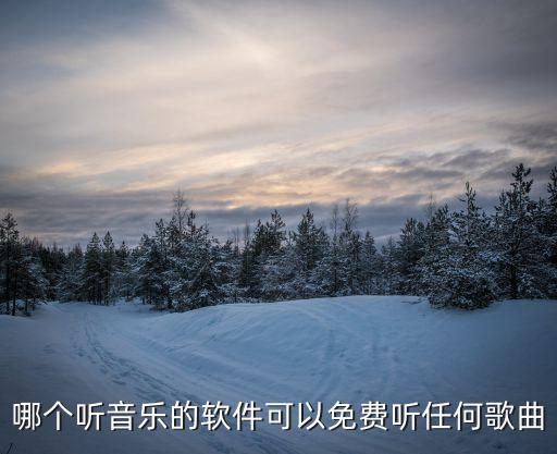 哪个听音乐的软件可以免费听任何歌曲