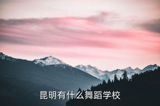 昆明有什么舞蹈学校
