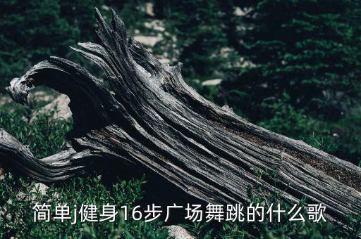 简单j健身16步广场舞跳的什么歌