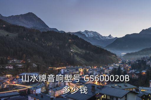 山水牌音响型号 GS600020B多少钱