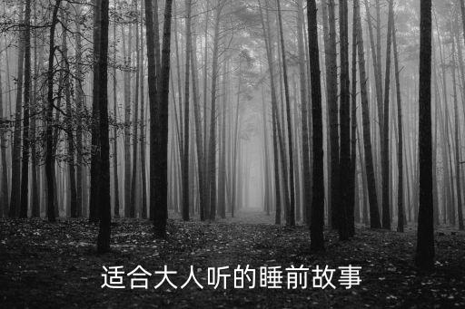 适合大人听的睡前故事