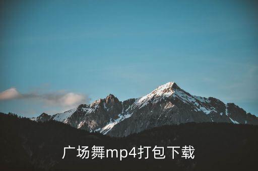 广场舞mp4打包下载