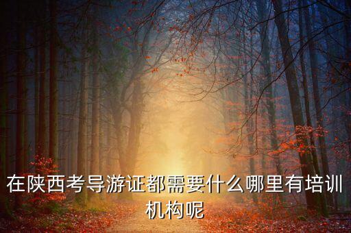 在陕西考导游证都需要什么哪里有培训机构呢