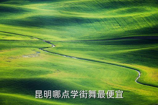 昆明哪点学街舞最便宜