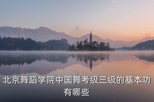 民族舞舞蹈三级有什么，舞蹈3级学什么