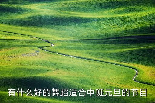 有什么好的舞蹈适合中班元旦的节目