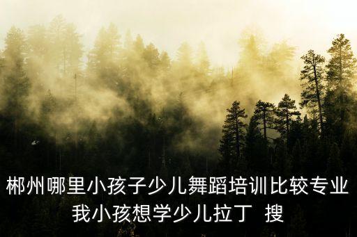 郴州哪里小孩子少儿舞蹈培训比较专业我小孩想学少儿拉丁  搜