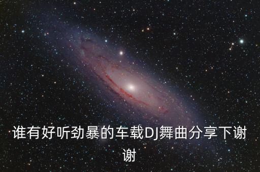 谁有好听劲暴的车载DJ舞曲分享下谢谢
