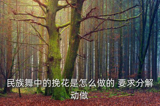 民族舞中的挽花是怎么做的 要求分解动做