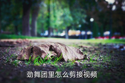 劲舞团里怎么剪接视频
