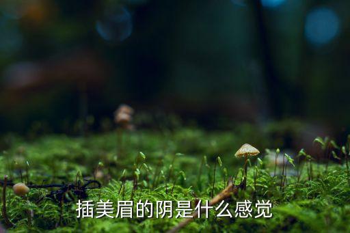 操女神什么感觉，插美眉的阴是什么感觉