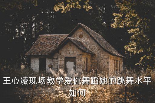 王心凌现场教学爱你舞蹈她的跳舞水平如何