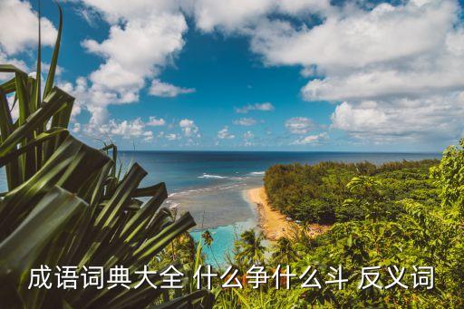 争什么争广场舞漓江飞杨，一争什么什么四字词语