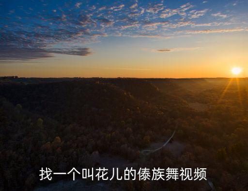 六一儿童节傣族舞蹈，找一个叫花儿的傣族舞视频
