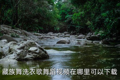 藏族舞洗衣歌舞蹈视频在哪里可以下载