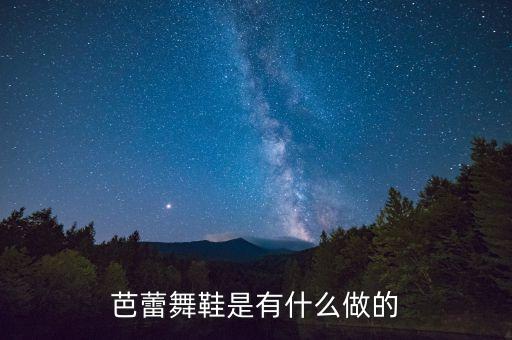 芭蕾舞鞋是有什么做的