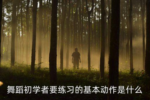 舞蹈初学者要练习的基本动作是什么