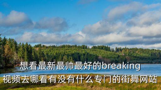 想看最新最帅最好的breaking视频去哪看有没有什么专门的街舞网站