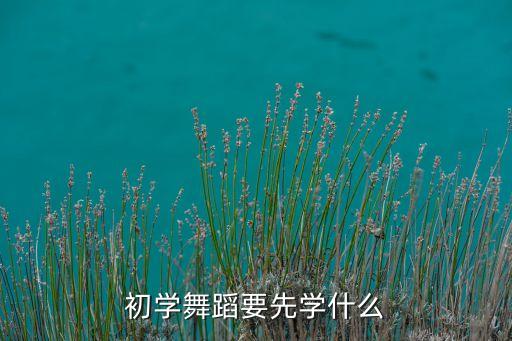 初学舞蹈要先学什么