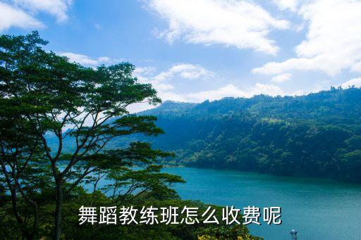舞蹈教练班怎么收费呢