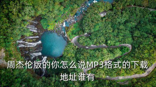 周杰伦版的你怎么说MP3格式的下载地址谁有