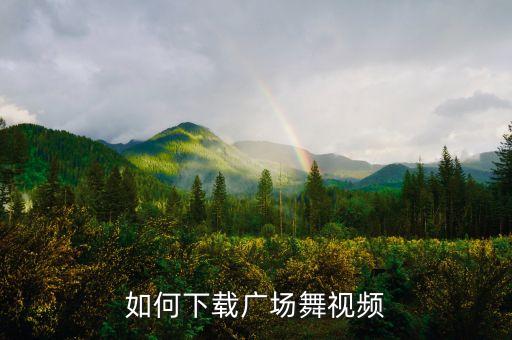 如何下载广场舞视频