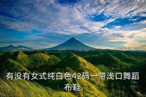 有没有女式纯白色42码一带浅口舞蹈布鞋