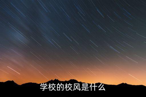 舞蹈学校校风校训内容有哪些，学校的校风