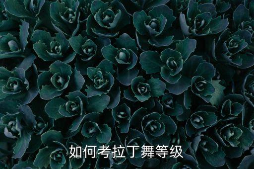 拉丁舞级别考试怎么考，拉丁舞考级需要哪些步骤铜牌级都要考啥分别考什么如题 谢谢了