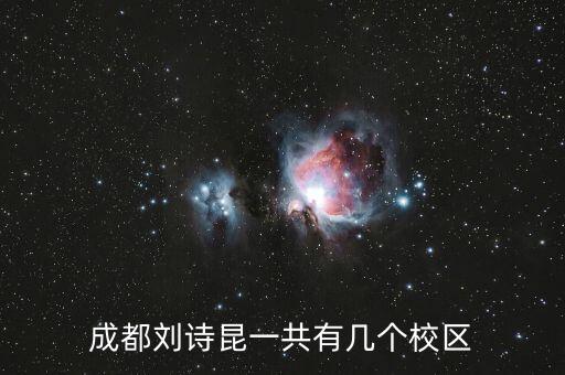 成都刘诗昆一共有几个校区