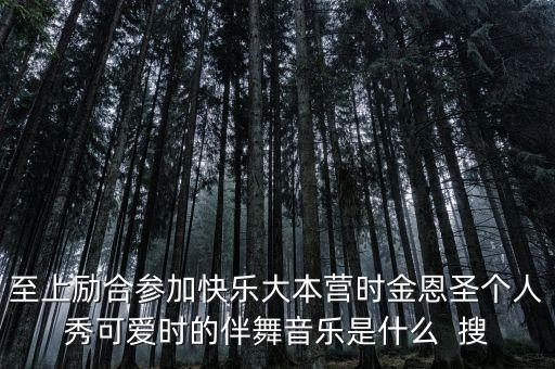 至上励合参加快乐大本营时金恩圣个人秀可爱时的伴舞音乐是什么  搜