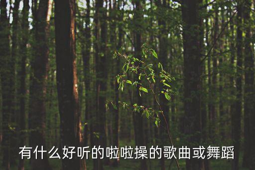 有什么好听的啦啦操的歌曲或舞蹈