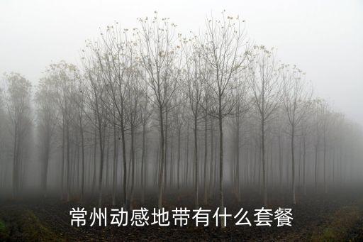 常州动感地带有什么套餐