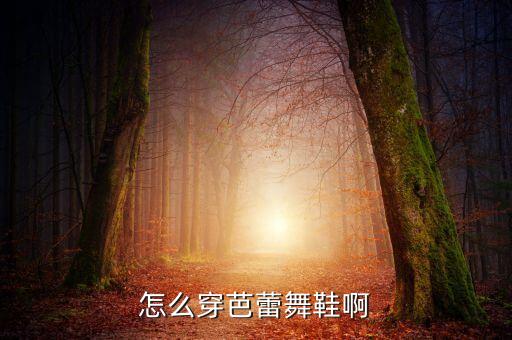怎么穿芭蕾舞鞋啊
