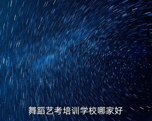 舞蹈艺考培训学校哪家好