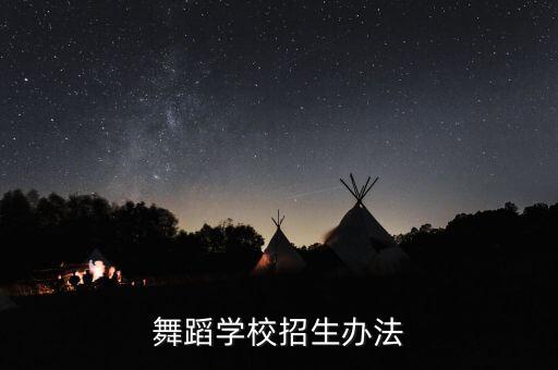 舞蹈学校招生办法