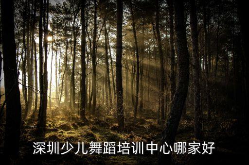 深圳最好的少儿舞蹈团，深圳有没有好的舞蹈团