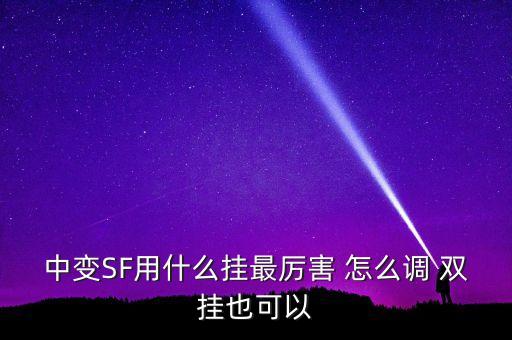 中变SF用什么挂最厉害 怎么调 双挂也可以
