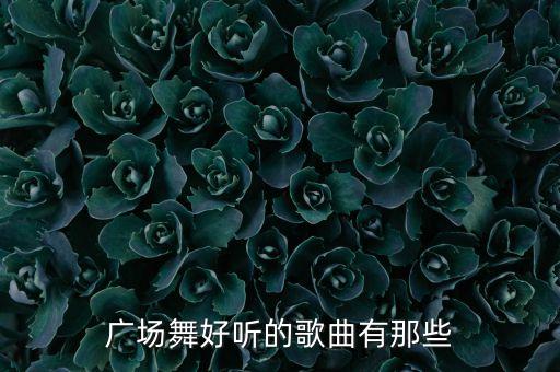 广场舞好听的歌曲有那些