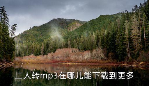 二人转mp3在哪儿能下载到更多