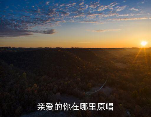 亲爱的你在哪里原唱
