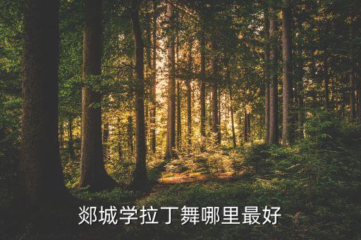 郯城学拉丁舞哪里最好