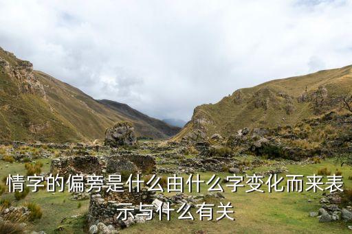 情字的偏旁是什么由什么字变化而来表示与什么有关