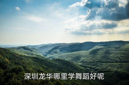 深圳龙华哪里学舞蹈好呢