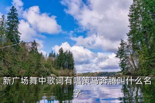 新广场舞中歌词有唱策马奔腾叫什么名字