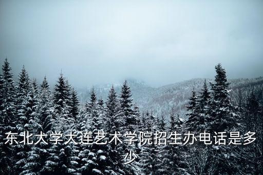 东北大学大连艺术学院招生办电话是多少