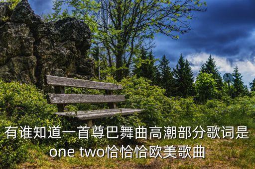 有谁知道一首尊巴舞曲高潮部分歌词是one two恰恰恰欧美歌曲