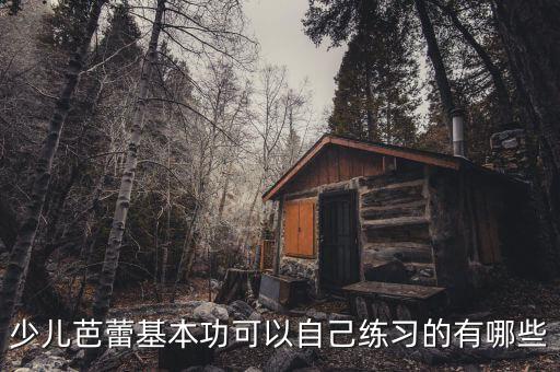 少儿芭蕾基本功可以自己练习的有哪些