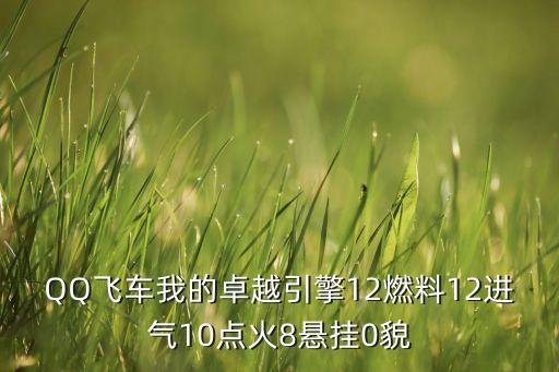 QQ飞车我的卓越引擎12燃料12进气10点火8悬挂0貌