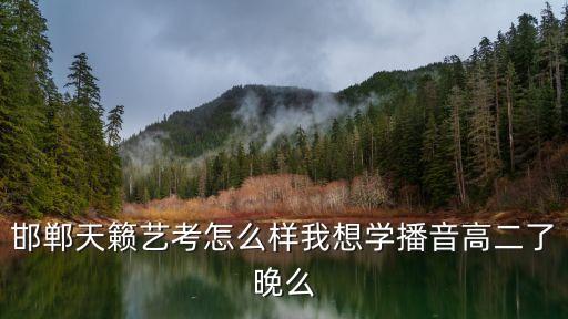 邯郸天籁艺考怎么样我想学播音高二了晚么